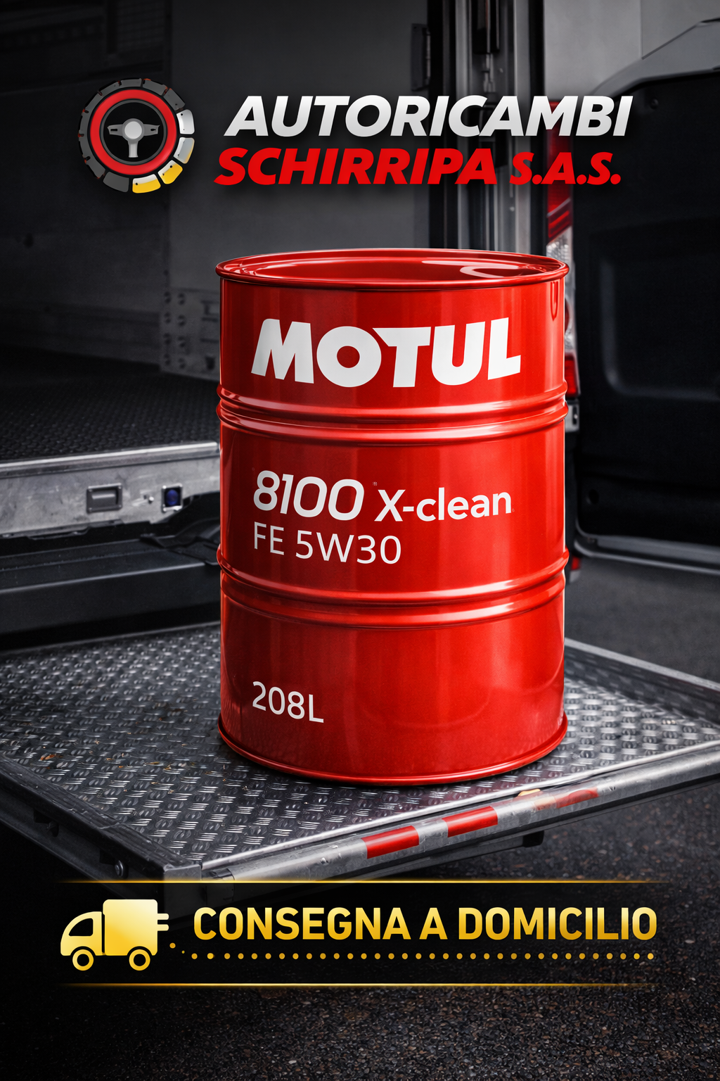 Motul 8100 X-clean FE 5W30 fusto 208L "SOLO CLIENTI IN CALABRIA"