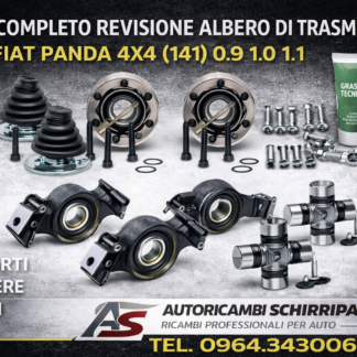 KIT COMPLETO REVISIONE ALBERO DI TRASMISSIONE FIAT PANDA 4x4 (141) 0.9 1.0 1.1 SUPPORTI + CROCIERE + GIUNTI
